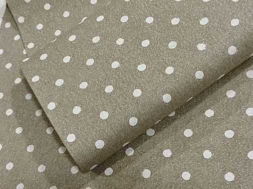 BAVLNA DEKOR /BIELA BODKA NA ZLATOM PODKLADE