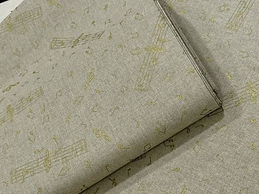 BAVLNA DEKOR / ZLATÉ NOTY NA REŽNOM PODKLADE