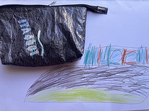 Taštičky - kozmetická taška ITA4601 biela vlna - 18042701_