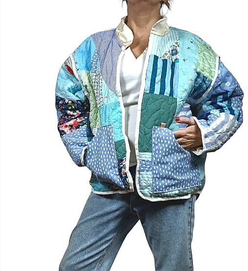 Trendy sešívaná bunda/ casual