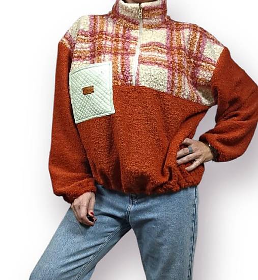 Dámská fleece -teddy mikina