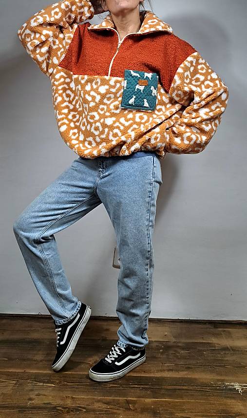 Dámská fleece -teddy mikina