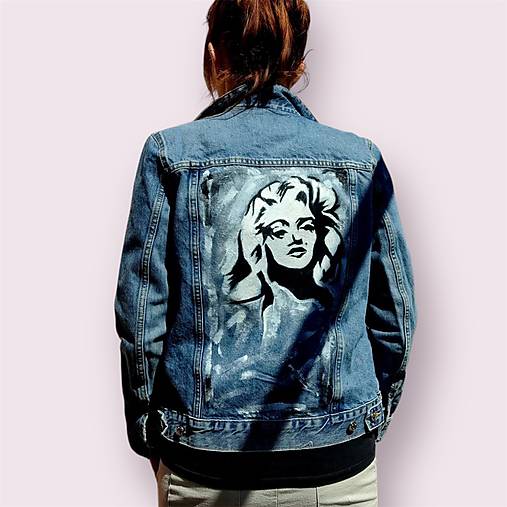 Džínová malovaná bunda Monroe