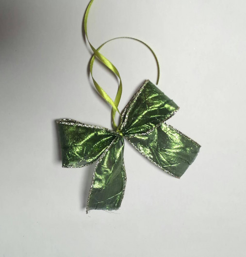 Dekorácie - Zelené mašle na vianočný strom - 18044764_