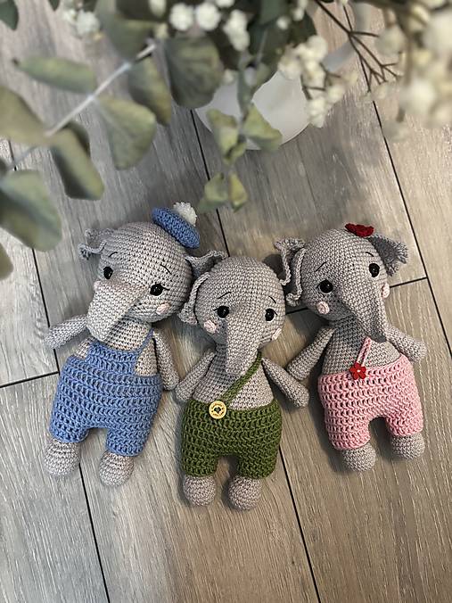 Hračky - Hačkovaný sloník - 18046160_