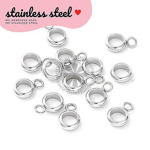 Komponenty - (4379) Trubičkové očká, 6x9 mm - 1 ks - 18044882_