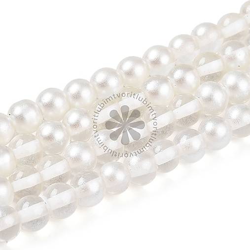 Korálky - (1977) Sklenené korálky, 6 mm - 20 ks - 18044947_