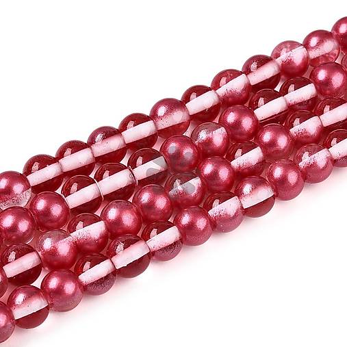 Korálky - (1981) Sklenené korálky, 6 mm - 20 ks - 18044960_