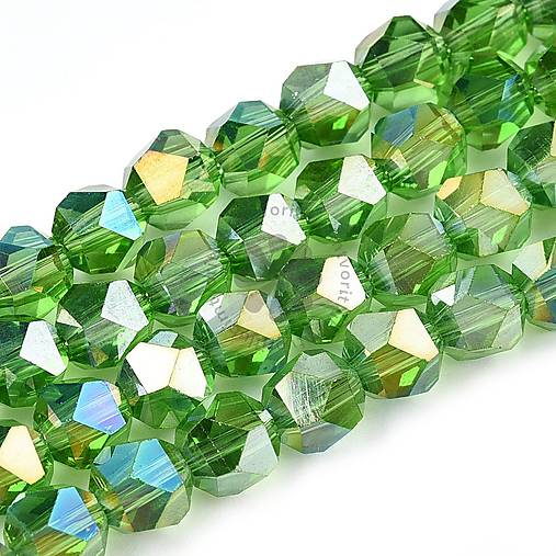 Korálky - (1989) Brúsené korálky, 6 mm - 10 ks - 18044980_