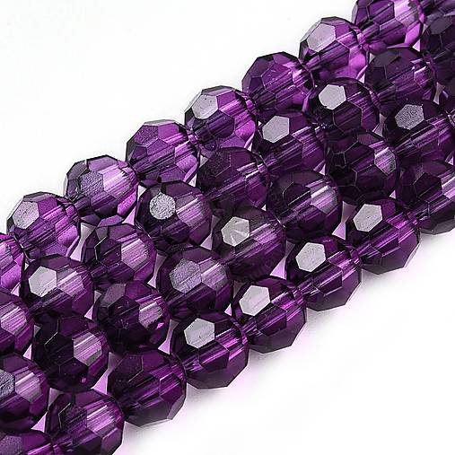 Korálky - (3670) Brúsené korálky, 6 mm - 10 ks - 18045051_