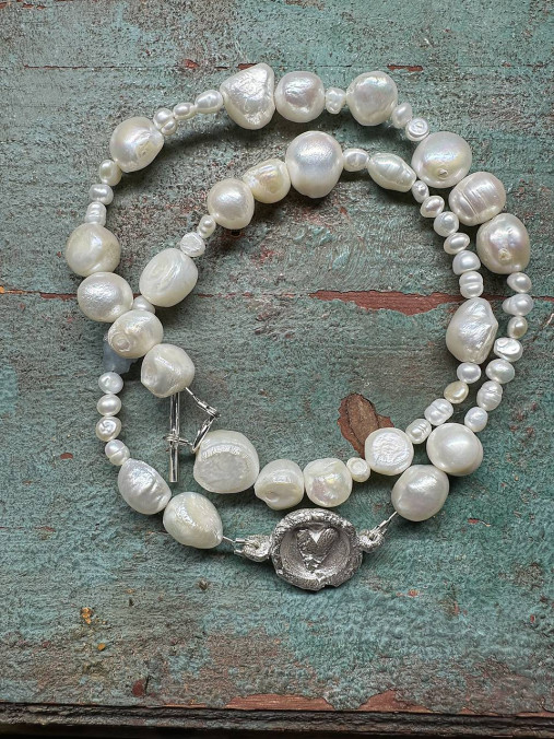 Perlový náhrdelník - Amorova pečať