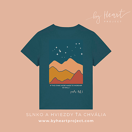 SLNKO A HVIEZDY ŤA CHVÁLIA (hviezdy) - unisex tričko