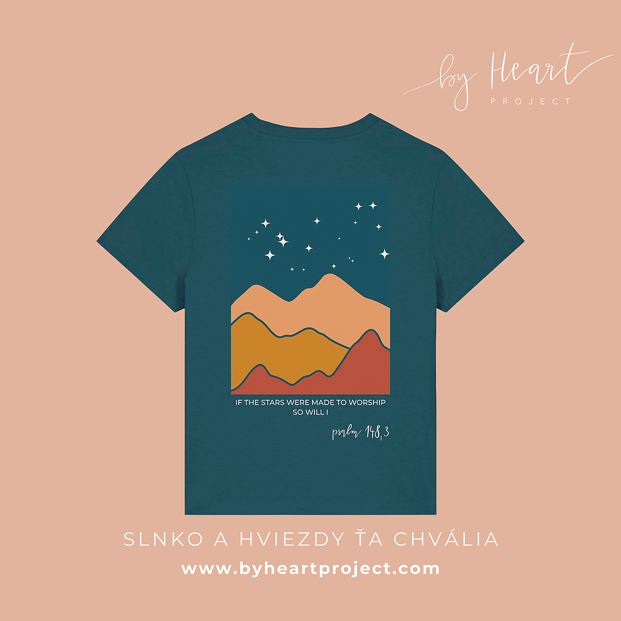 SLNKO A HVIEZDY ŤA CHVÁLIA (hviezdy) - unisex tričko