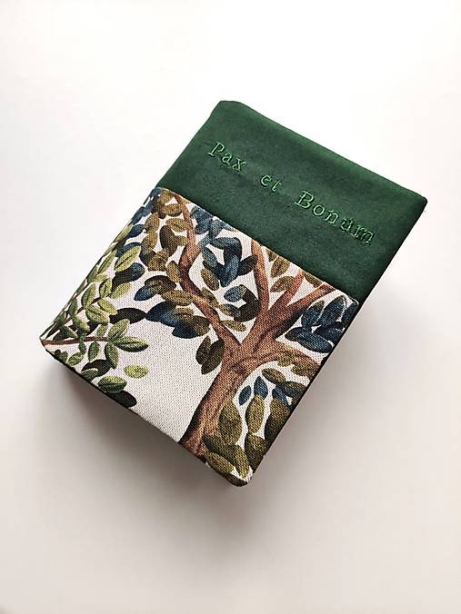 Papiernictvo - Obal na Bibliu (malú) - Pax et Bonum (mierna vada) - 18045432_
