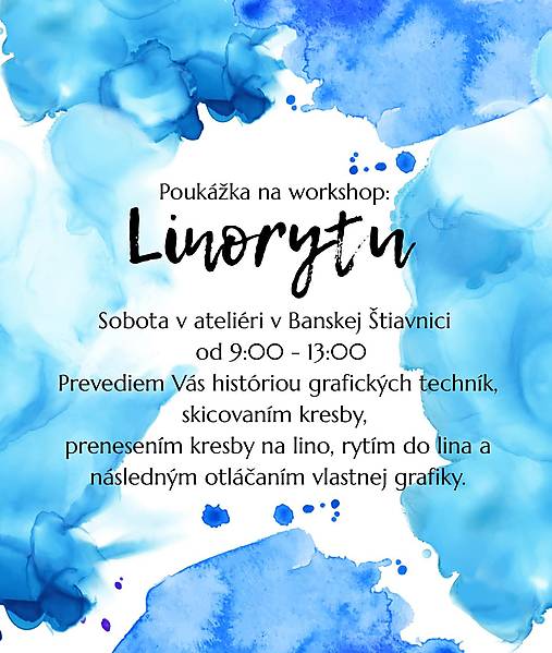 Grafika - Darčeková poukážka linoryt... - 18048291_