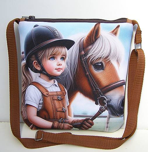 Detské tašky -  SKLADOM ZĽAVA Dievčenská kabelka Koník - 18047866_