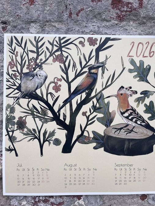 Papiernictvo - Kalendár_plagát_vtáky - 18046426_