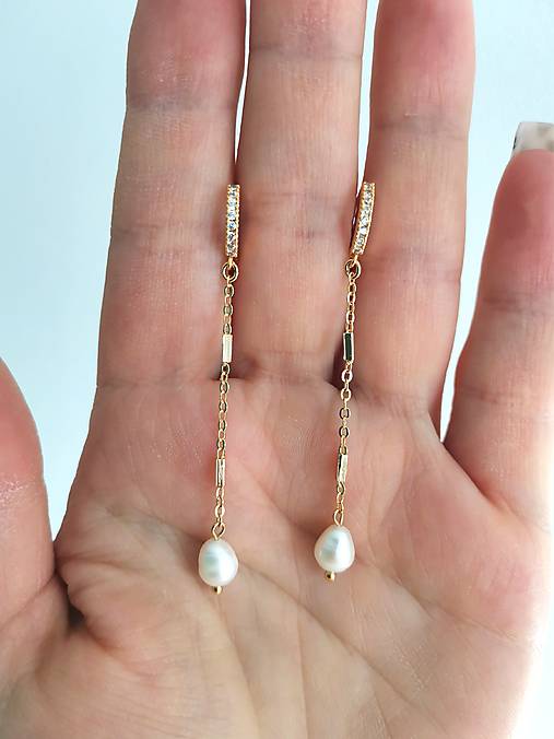 Náušnice - Náušnice perla 2 - 18048385_