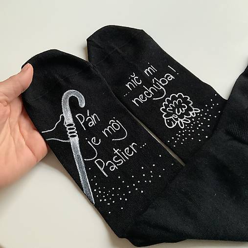 Maľované ponožky SKLADOM presne ako na fotke