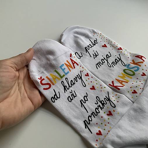 Maľované ponožky SKLADOM veľkosť 39-42 presne ako na fotke