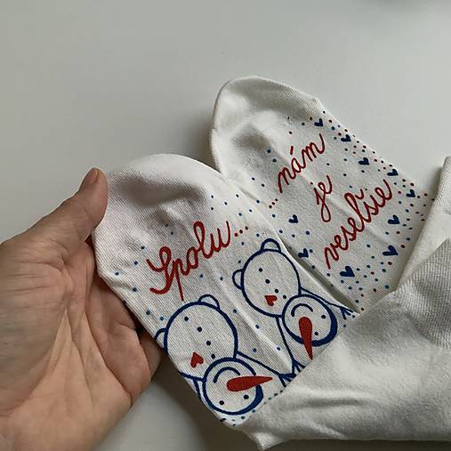 Maľované ponožky SKLADOM veľkosť 35-37 presne ako na fotke