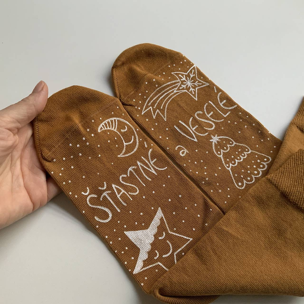 Maľované ponožky SKLADOM veľkosť 39-42 presne ako na fotke