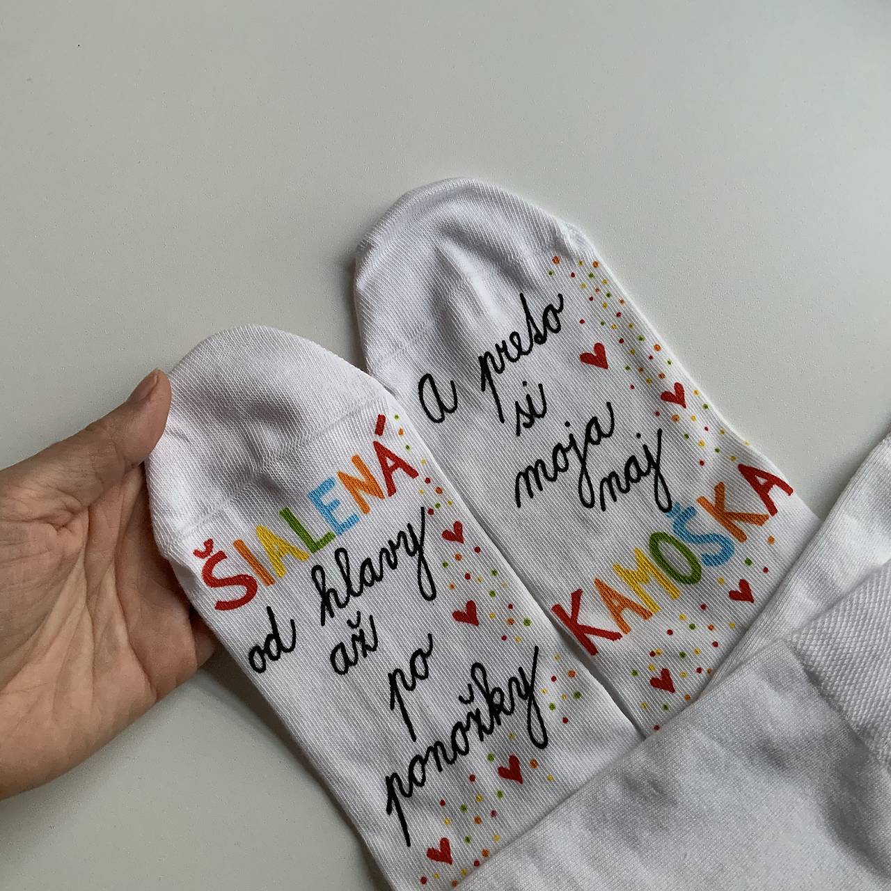 Maľované ponožky SKLADOM veľkosť 39-42 presne ako na fotke