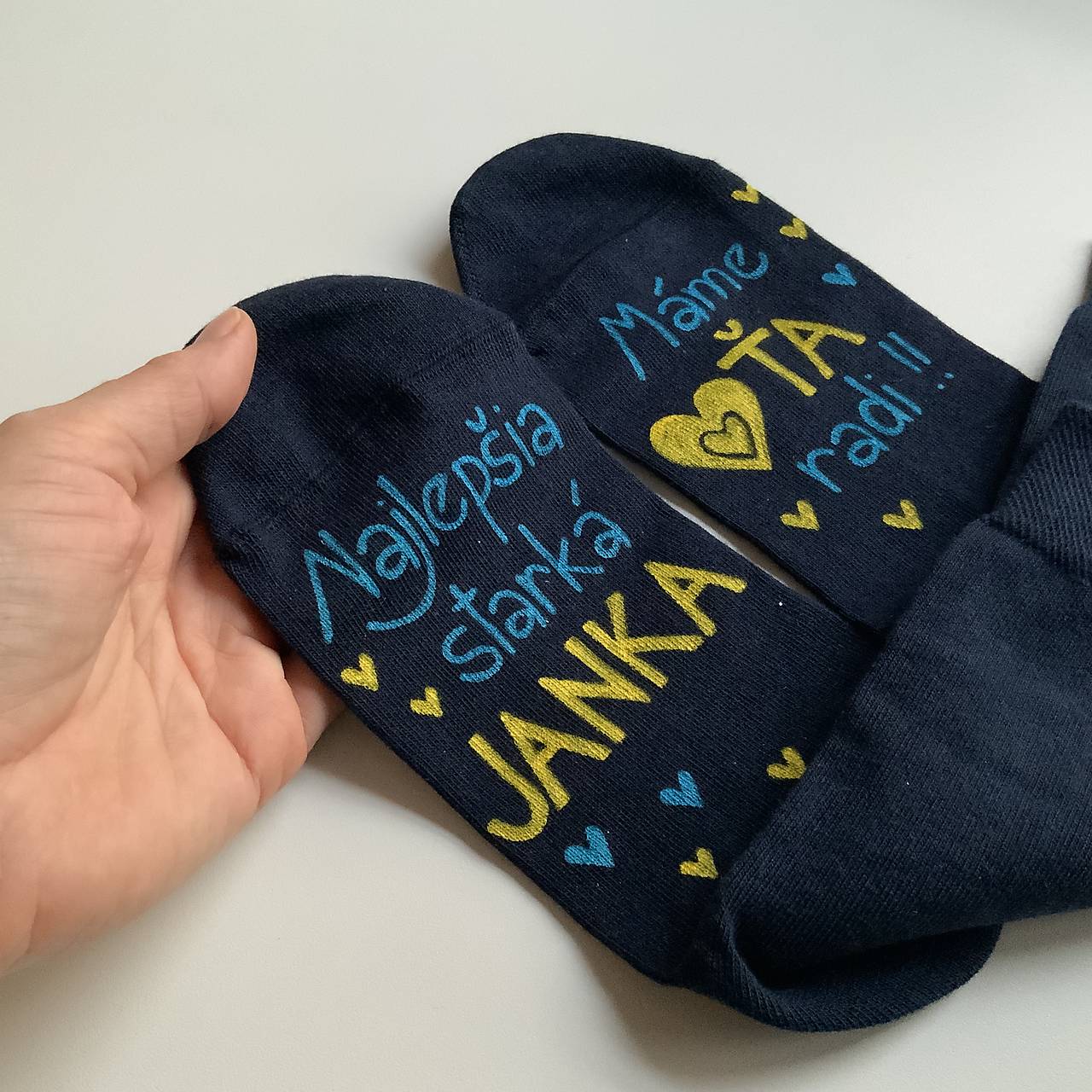 Maľované ponožky SKLADOM veľkosť 35-38 presne ako na fotke