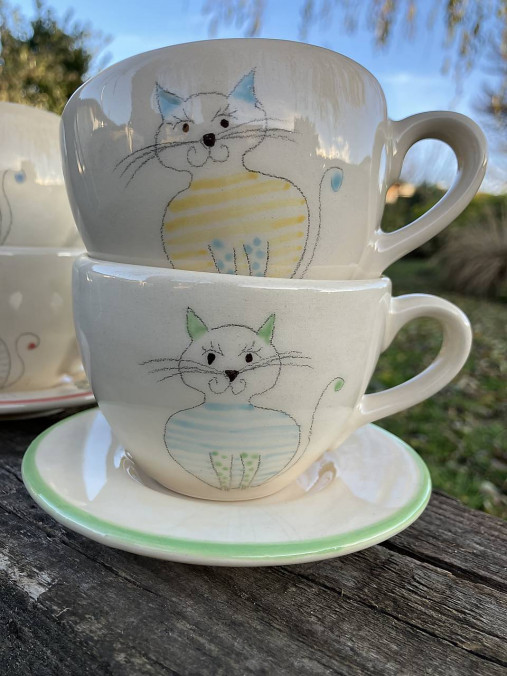 Nádoby - Šálka mačacia na kávičku 1,6 dcl - 18047020_