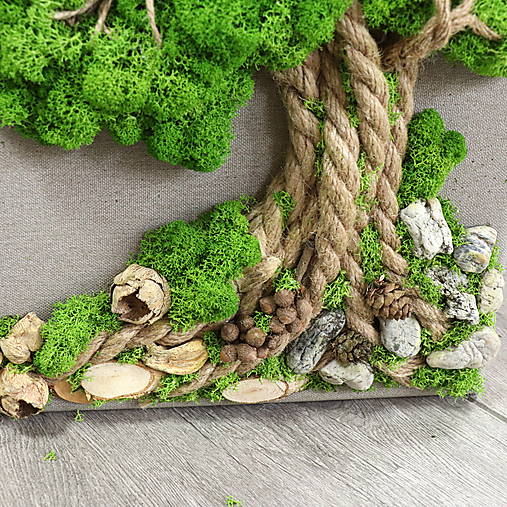 Machový obraz Strom (60x30 cm)