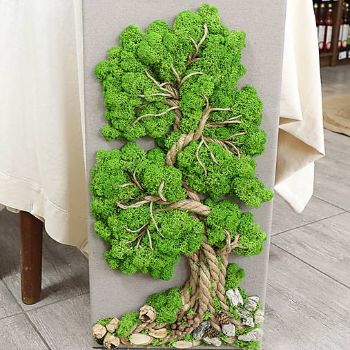 Machový obraz Strom (60x30 cm)