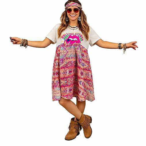 Boho šaty s Nirvánou