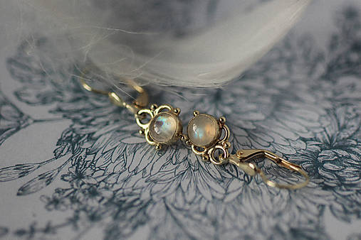 Zlaté náušnice - I am (Moon)