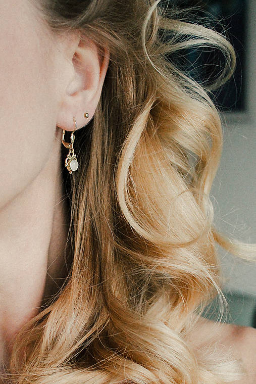 Zlaté náušnice - I am (Moon)