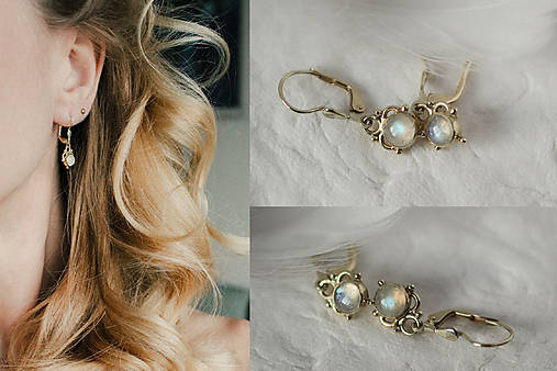 Zlaté náušnice - I am (Moon)