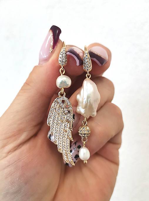 Náušnice - Anjelské krídla - 18048429_