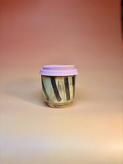 Keramický travel cup Black Scratch