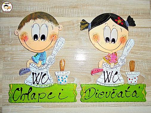 Tabuľky - Menovka na dvere - WC - 18049835_