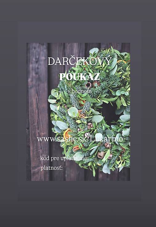 Darčekové poukážky - Darčekový poukaz - 18049694_