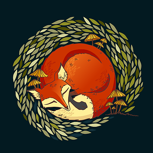 Úžitkový textil - Srnka a Líška - Rezervované pre FlyAn - 18051489_