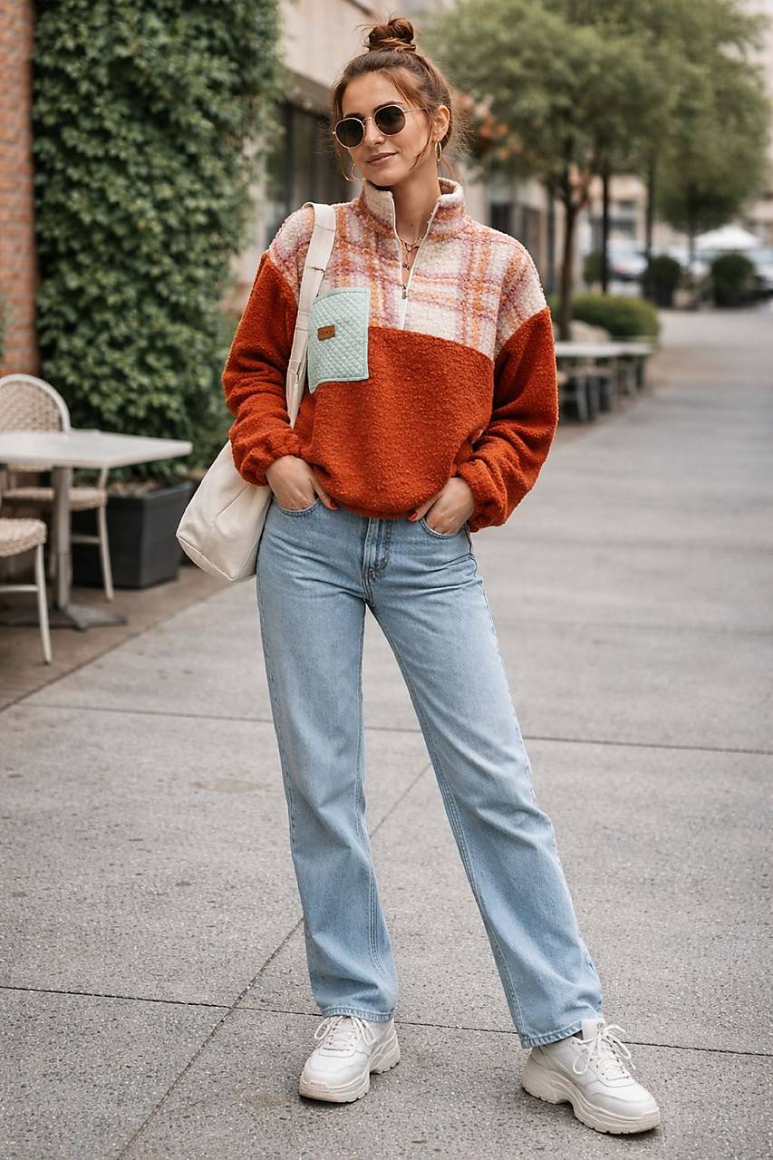 Dámská fleece -teddy mikina