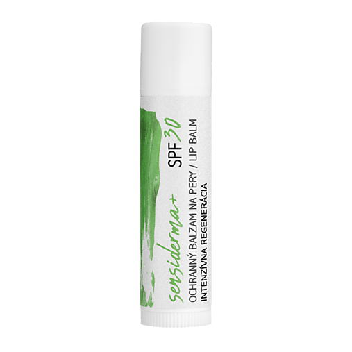 Pleťová kozmetika - SENSIDERMA+ multifunkčný regeneračný balzam na pery s SPF 30 - 18053067_