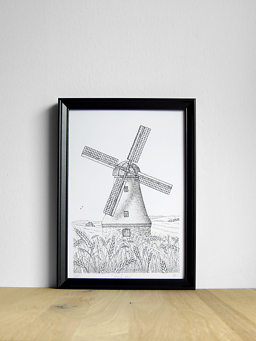 Grafika - Veterný mlyn - 18053109_