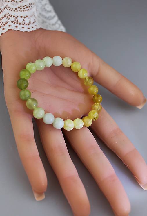 Náramky - nežný opálový náramok "vesna" - 18053392_