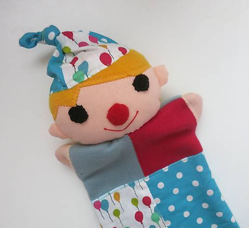 Maňuška pajác s cinkajúcou čiapkou (s balónikovými gaťami)