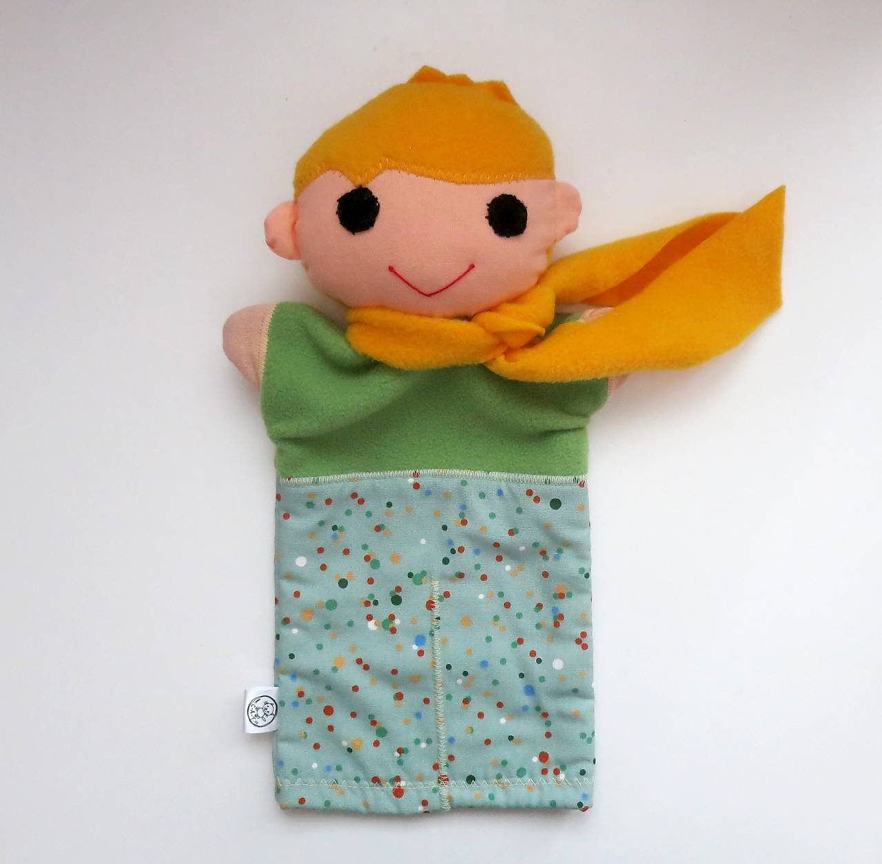 Maňuška Malý princ - v nohaviciach s farebnými bodkami