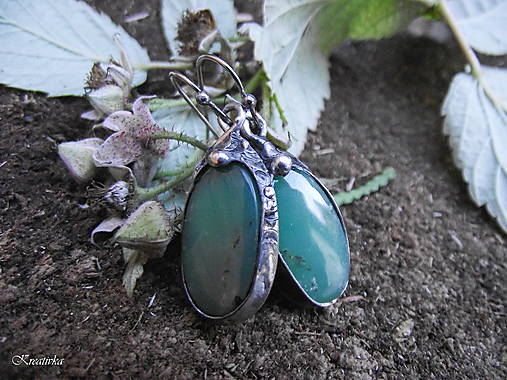 Náušnice - Zvuky lesa......(chryzopras) - 18053830_