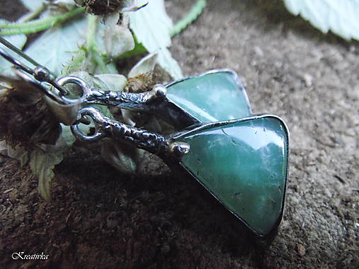 Náušnice - Zvonkohra.....(chryzopras) - 18053853_