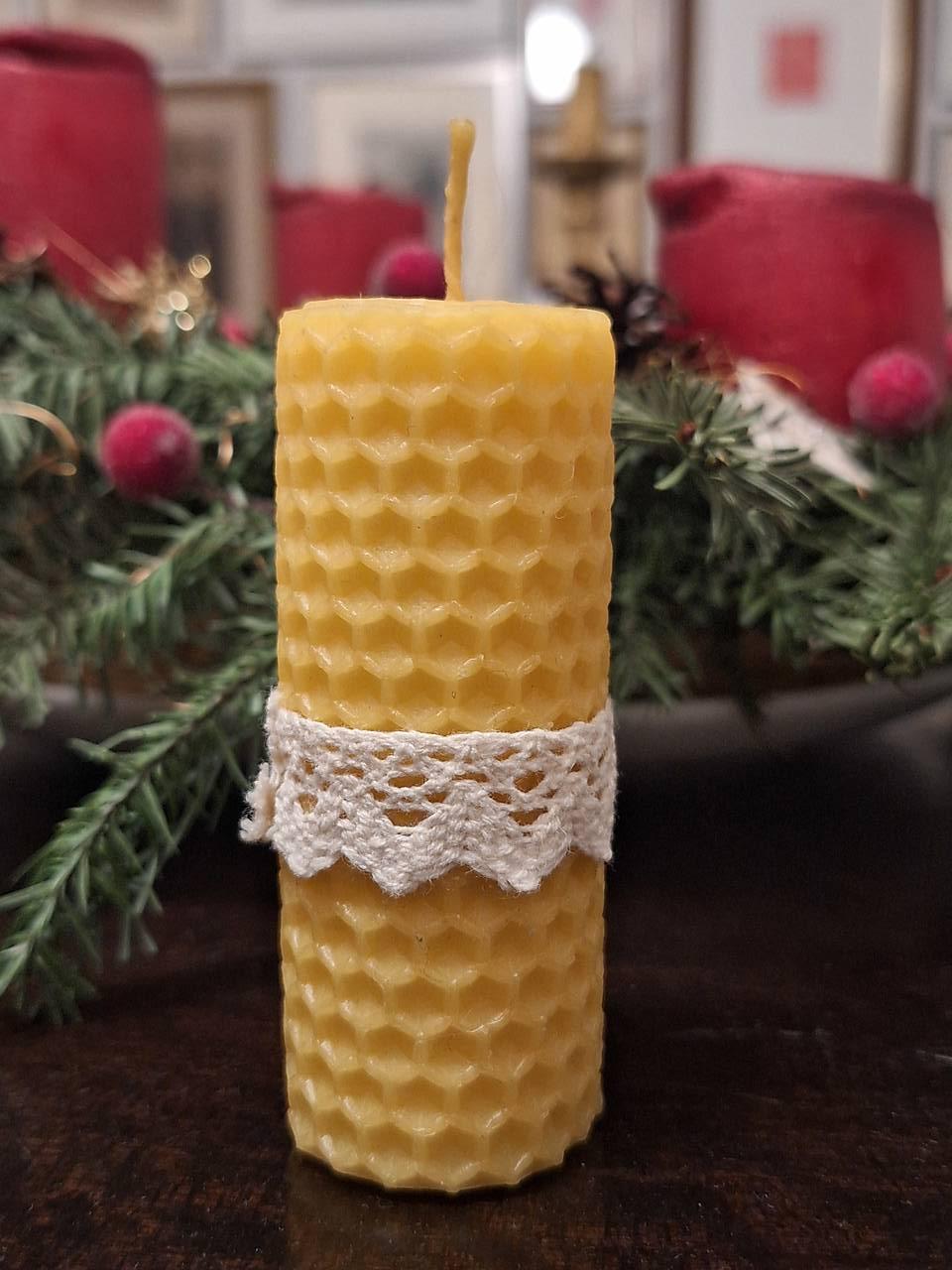 Medová sviečka 8 cm