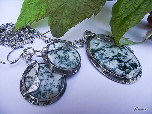 Sady šperkov - V starom lese zabudnuté.....(stromčekový achát) - 18054611_